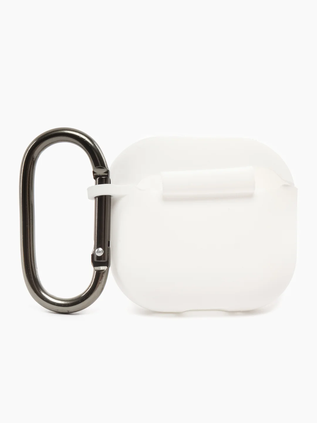 Белый чехол силиконовый для наушников AirPods 4/Эйрподс 4
