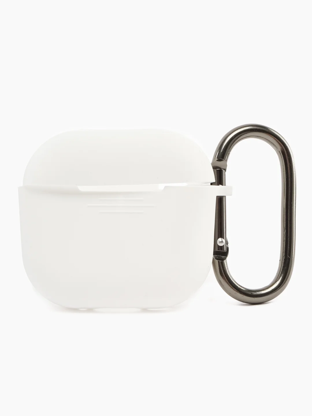 Белый чехол силиконовый для наушников AirPods 4/Эйрподс 4