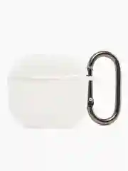 Белый чехол силиконовый для наушников AirPods 4/Эйрподс 4