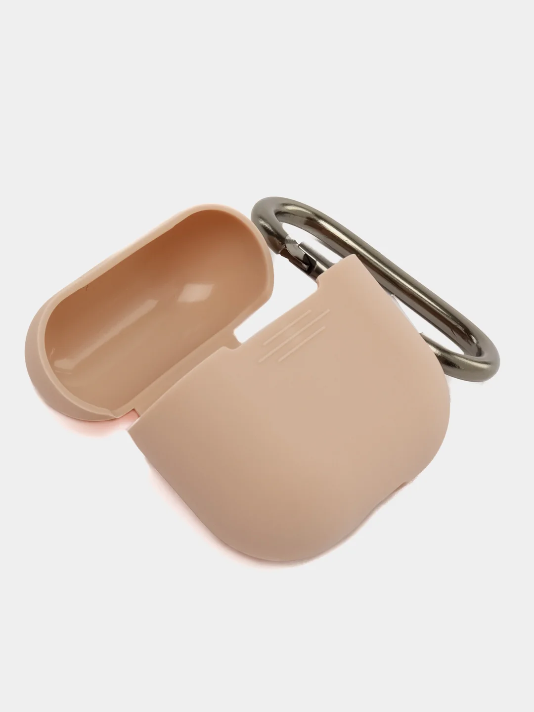 Пудровый чехол силиконовый для наушников AirPods 4/Эйрподс 4