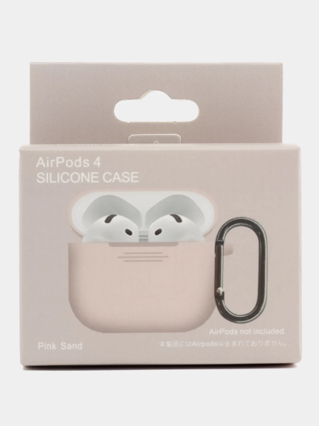 Пудровый чехол силиконовый для наушников AirPods 4/Эйрподс 4
