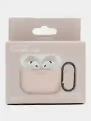 Пудровый чехол силиконовый для наушников AirPods 4/Эйрподс 4