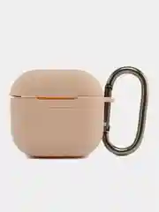 Пудровый чехол силиконовый для наушников AirPods 4/Эйрподс 4