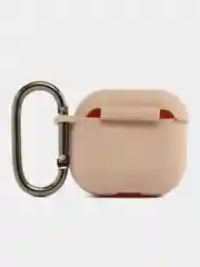 Пудровый чехол силиконовый для наушников AirPods 4/Эйрподс 4