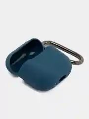 Темно-синий чехол силиконовый для наушников AirPods 4/Эйрподс 4