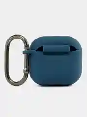 Темно-синий чехол силиконовый для наушников AirPods 4/Эйрподс 4