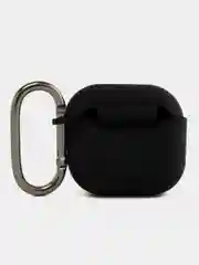 Черный чехол силиконовый для наушников AirPods 4/Эйрподс 4
