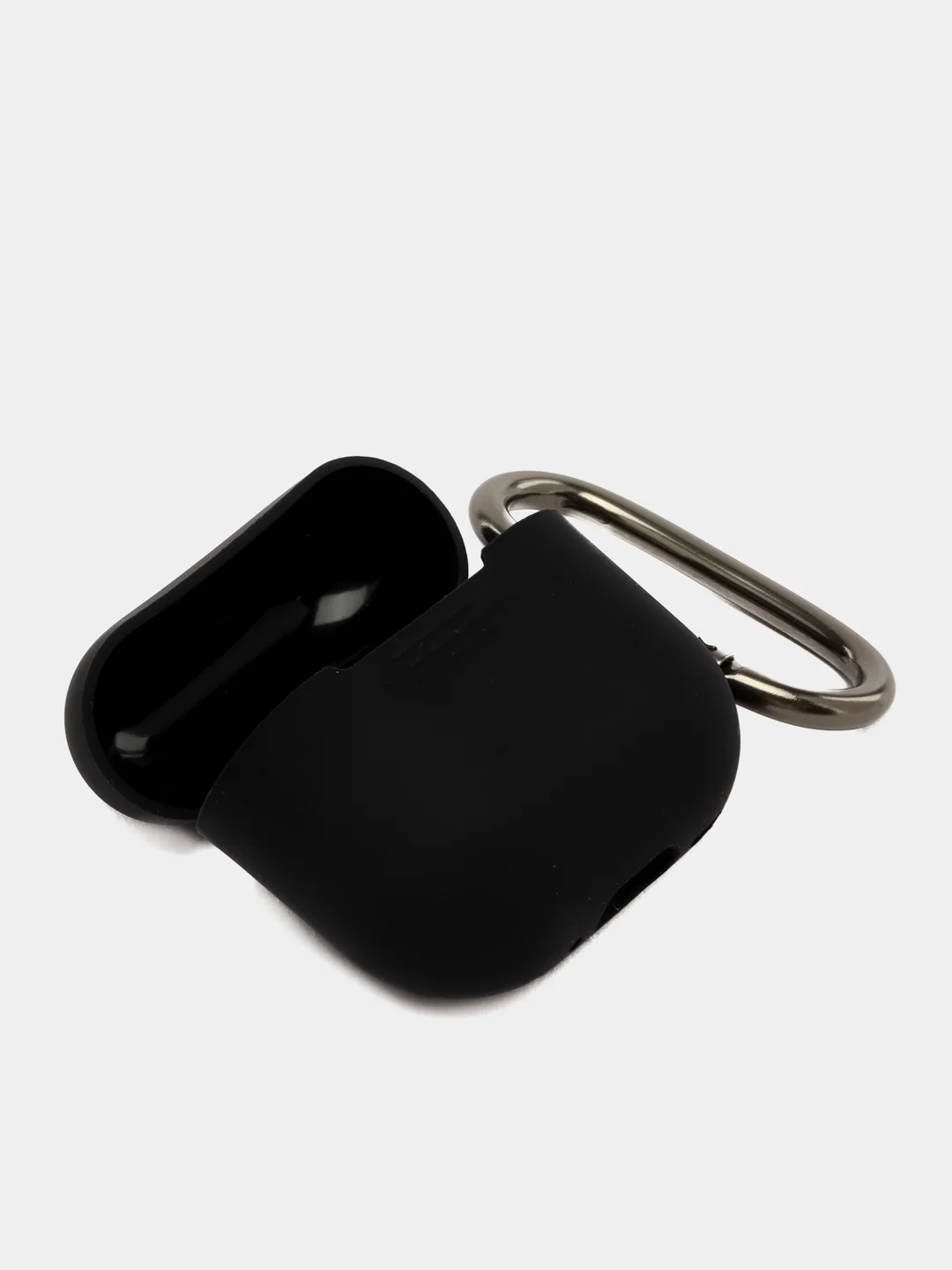 Черный чехол силиконовый для наушников AirPods 4/Эйрподс 4