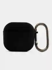 Черный чехол силиконовый для наушников AirPods 4/Эйрподс 4