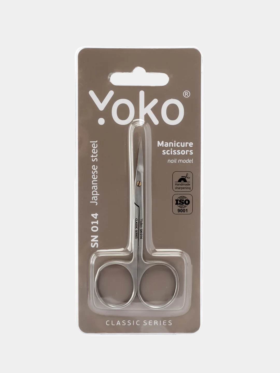 Ножницы для кутикулы YOKO SN 014 японская сталь, ручная заточка длина 100 мм, кромка 20 мм