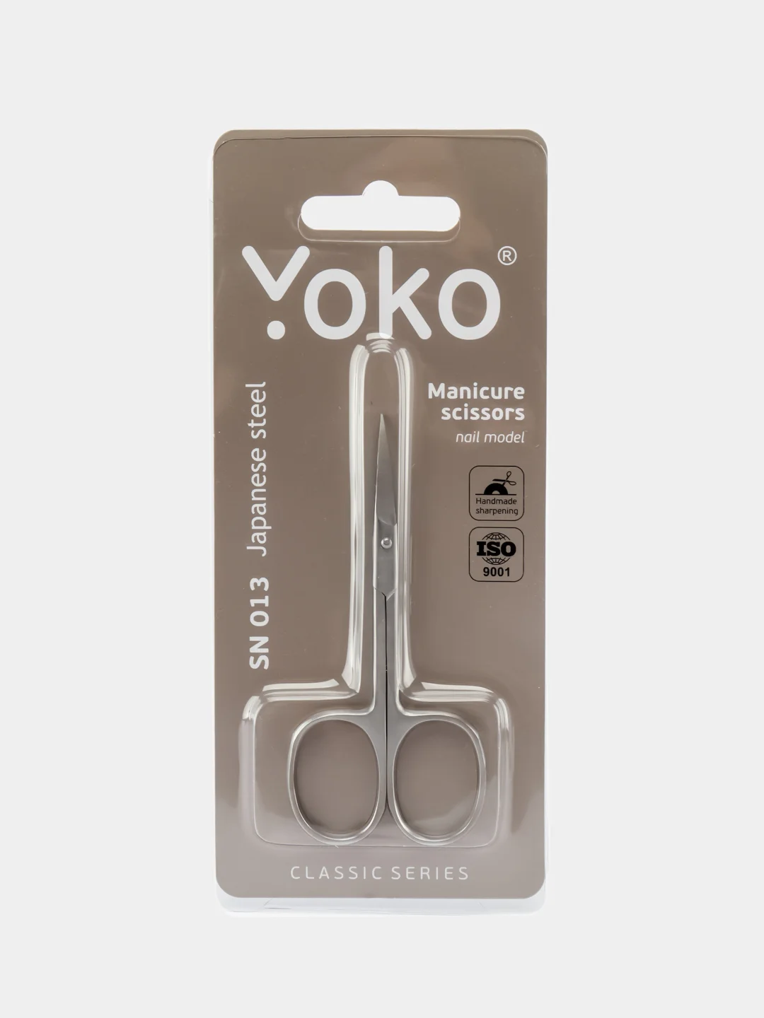 Ножницы для кутикулы YOKO SN 013 японская сталь, ручная заточка длина 90 мм, кромка 19 мм