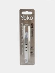 Пинцет для бровей и ресниц YOKO SP 010 японская сталь, прямой, матовый, длина 95 мм