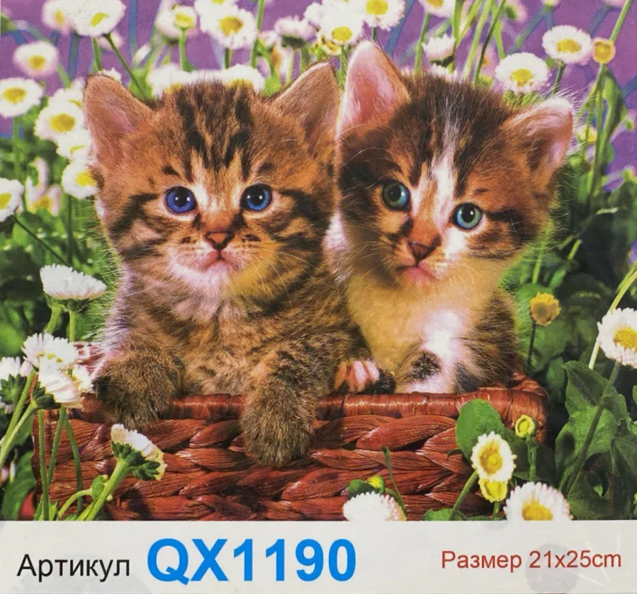 Рыжий мозаика алмазная 25 21 см на подрамнике/ Мозаика вышивка алмазная на холсте