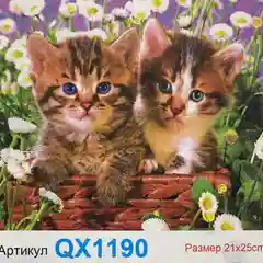Рыжий мозаика алмазная 25 21 см на подрамнике/ Мозаика вышивка алмазная на холсте