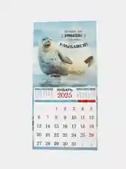 Белый большой.перекидной настенный календарь на скрепке на 2025 год. более 20 видов