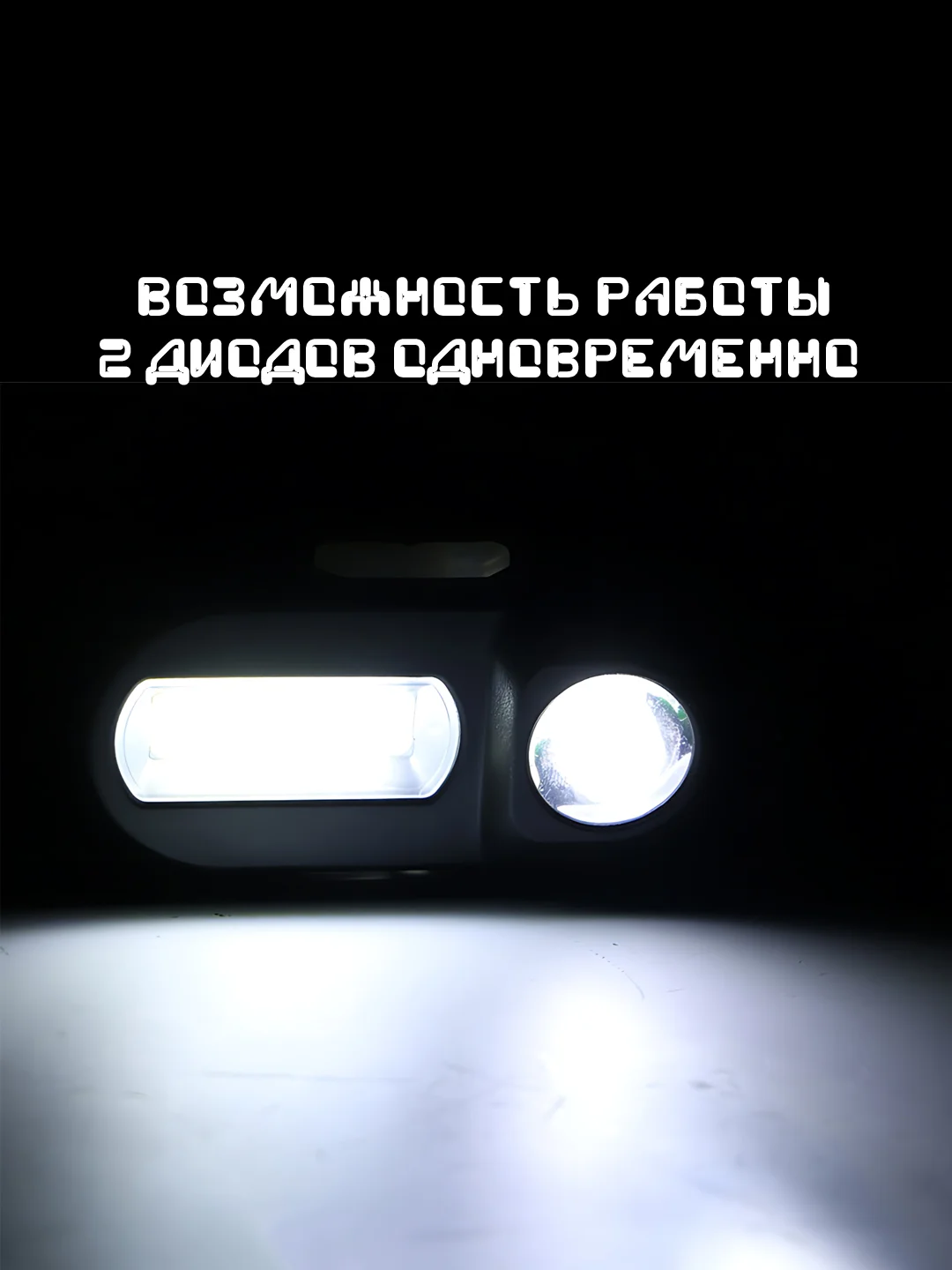 Угольный светодиодный фонарик аккумуляторный, налобный LED фонарь с датчиком движения и без
