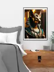 Картина по номерам на холсте с подрамником "Анубис", 40*50