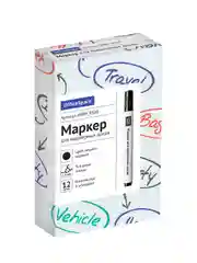 Маркер для белых досок OfficeSpace черный, пулевидный, 2,5мм