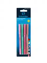 Набор шариковых ручек Schneider "Tops 505 F Pastel", 4шт., синие, 0,8мм, блистер