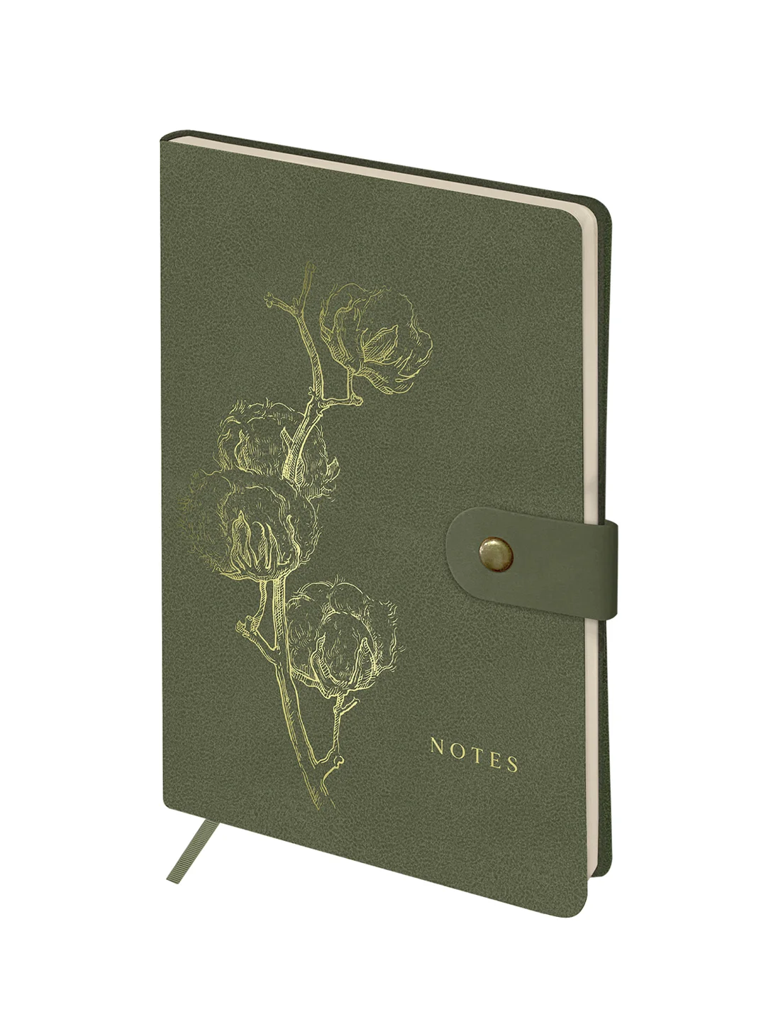 Записная книжка А5 80л., ЛАЙТ, кожзам, Greenwich Line "Outline. Cotton", блок в точку