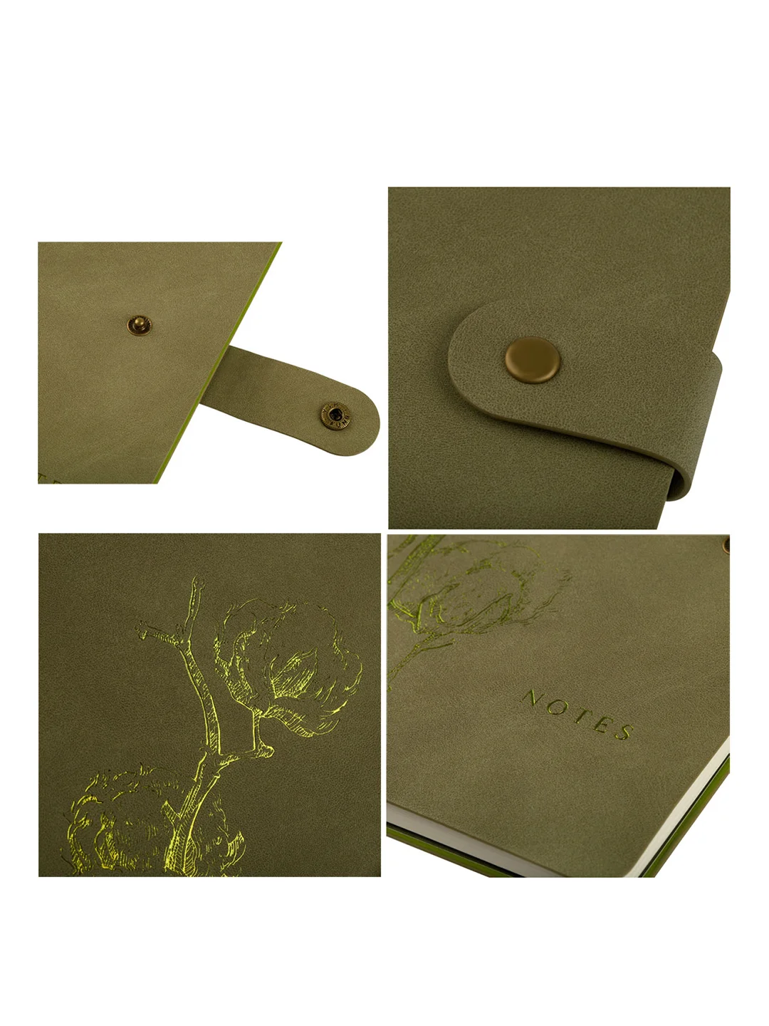 Записная книжка А5 80л., ЛАЙТ, кожзам, Greenwich Line "Outline. Cotton", блок в точку