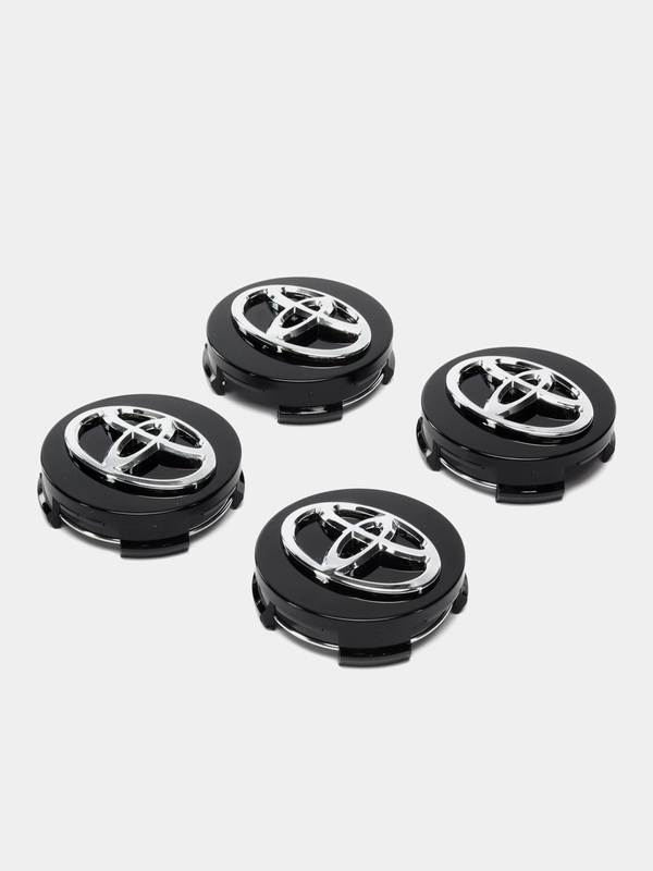 Колпачки заглушки на литые диски Тойота / 4 штуки 62 мм  / Toyota