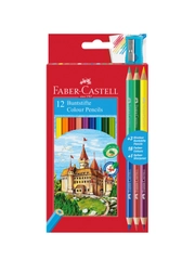 Карандаши цветные Faber-Castell "Замок", 12цв., шестигр., заточ.+6цв.+точилка