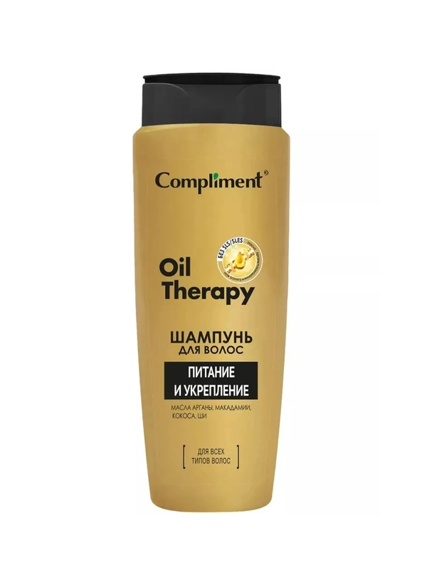 Compliment Шампунь для волос Oil Therapy Питание и укрепление, 400мл