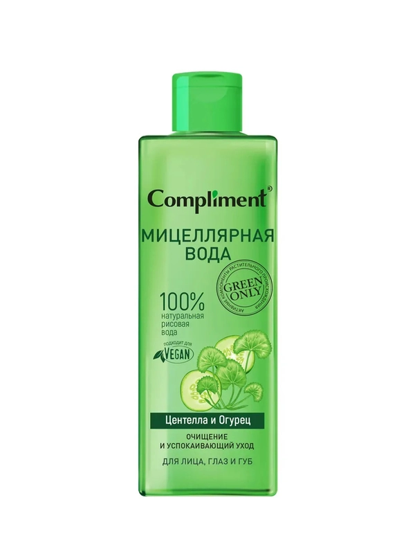 Compliment Green only Мицеллярная вода Центелла и Огурец, 400мл