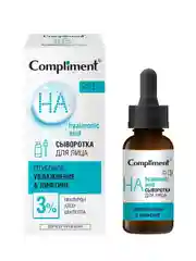 Compliment Сыворотка для лица УВЛАЖНЕНИЕ И ЛИФТИНГ с гиалуроном, алоэ и центеллой, 27мл