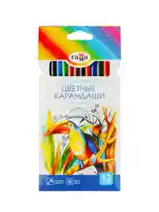 Карандаши цветные Гамма "Классические", 12цв., заточен., картон. упаковка, европодвес