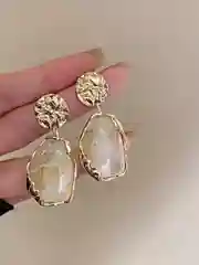 Бежевый серьги женские