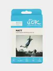 Белый фотобумага SOK матовая, формат А6 10x15, плотность 200г/м2, 50 листов SA6200050M