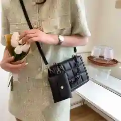 Черный сумка через плечо, кросс-боди, женская, экокожа, клатч