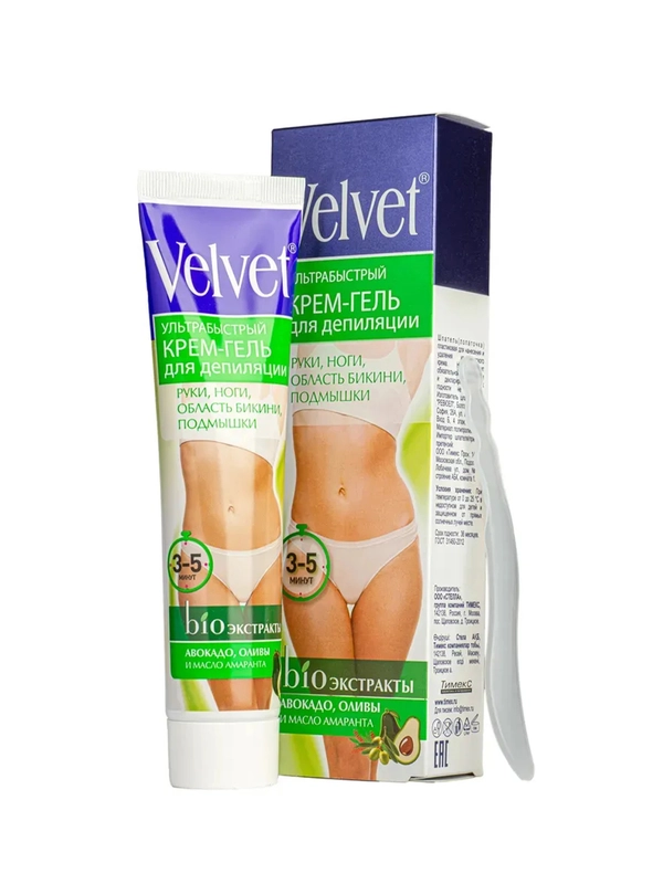 Velvet Ультрабыстрый крем-гель для депиляции, 125мл