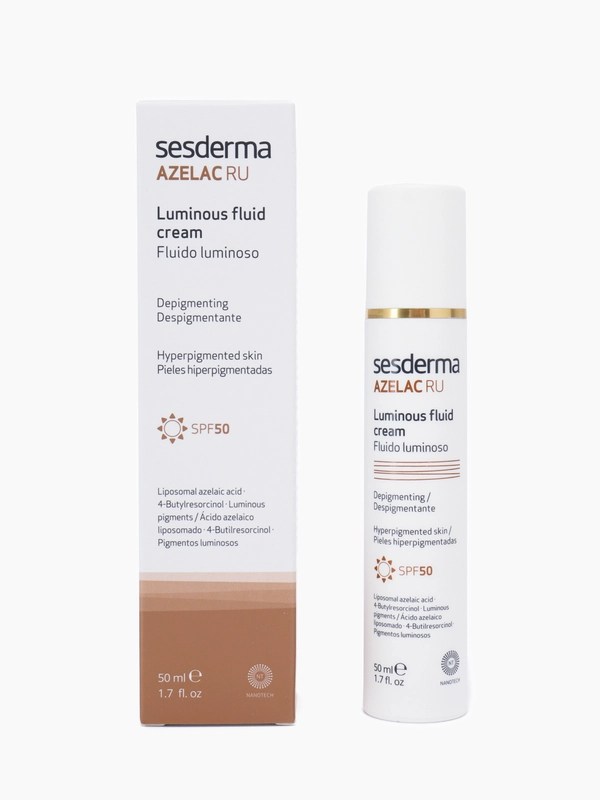 Sesderma AZELAC RU SPF 50 Флюид для сияния кожи лица, на основе азелаиновой кислоты, 50 мл