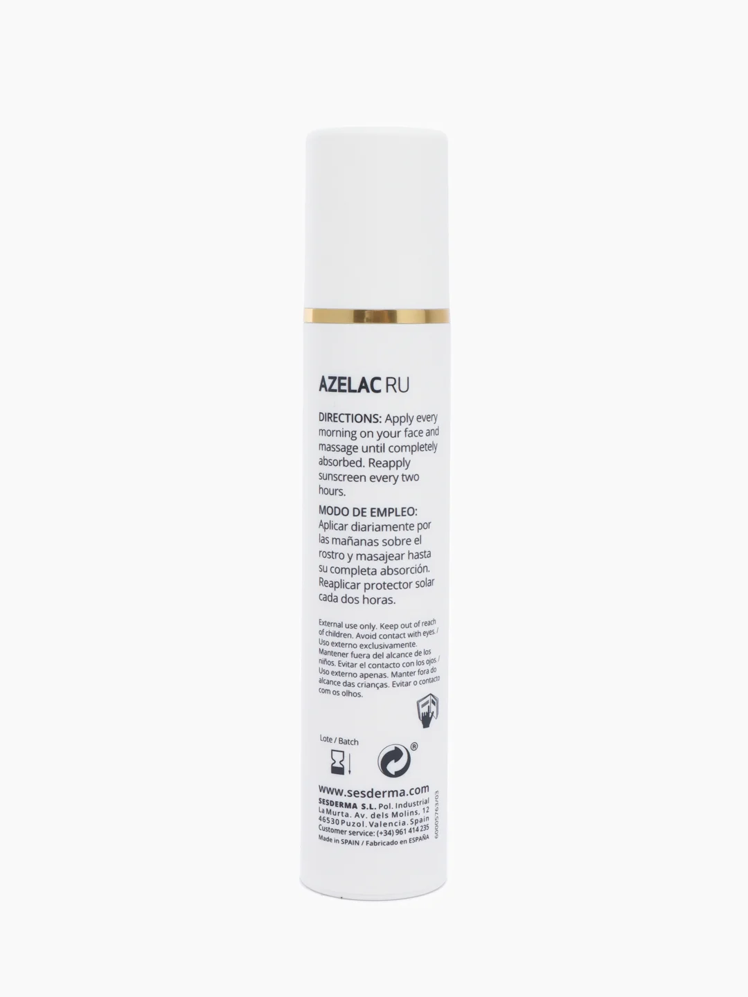 Sesderma AZELAC RU SPF 50 Флюид для сияния кожи лица, на основе азелаиновой кислоты, 50 мл