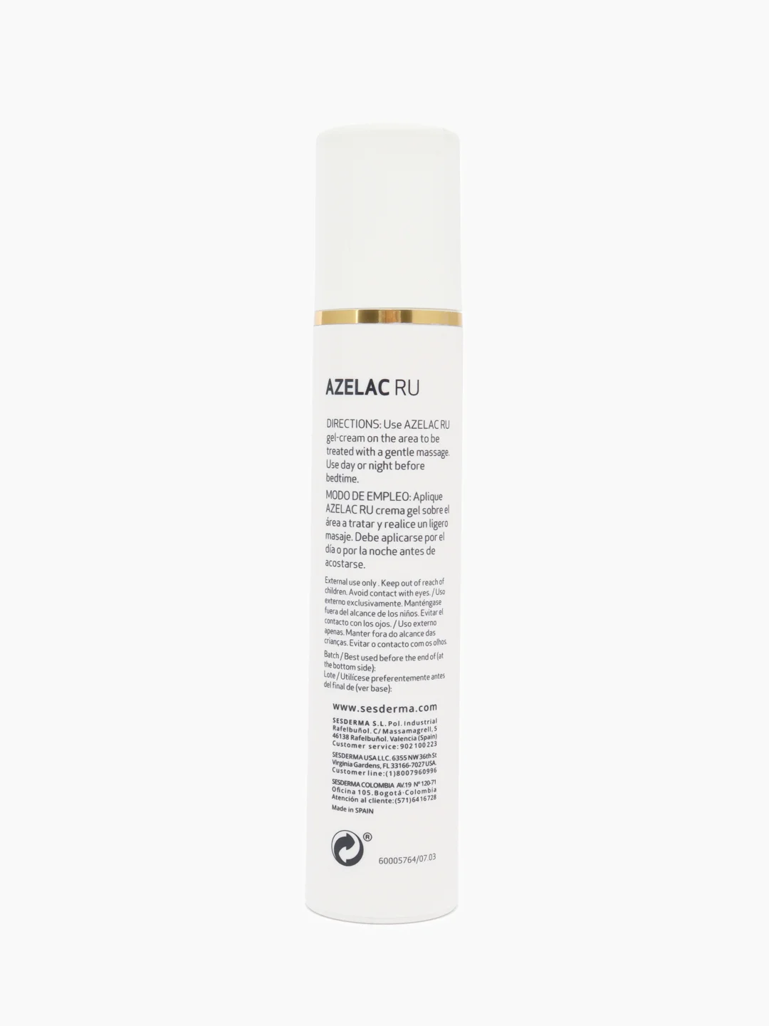 Sesderma AZELAC RU Крем-гель депигментирующий для кожи лица с азелаиновой кислотой, 50 мл