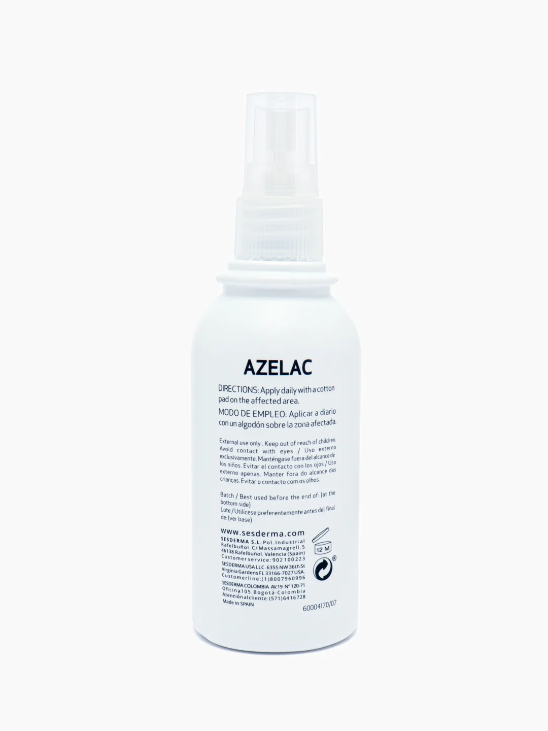 Sesderma AZELAC Лосьон-спрей для кожи лица, волос и тела с салициловой кислотой, 100 мл