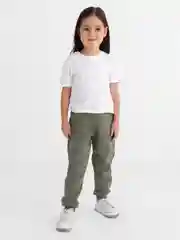 Зелёный хаки брюки детские LITEN спортивные, без начеса, для девочек, для мальчиков