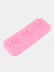 Розовый молд силиконовый "Снежинки" 3 ячейки