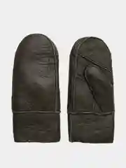 Тёмно-зелёный рукавицы(врежки) из натуральной овчины , 3 цвета