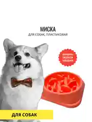 Миска для собак, антипереедание, 20см