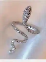 Серый металлик женское кольцо