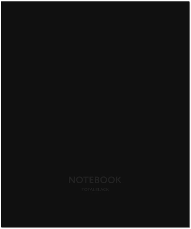 Тетрадь общая 48л. в клетку,  "TotalBlack"
