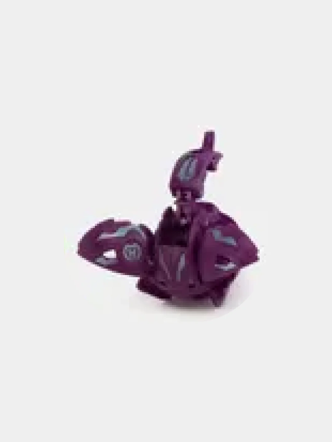 Фиолетовый шар-трансформер "BAKUGAN", Бакуган с магнитной карточкой + фишка, 8 цветов / набор