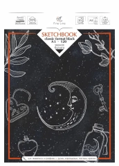 Блокнот-скетчбук SKETCHBOOK BLACK А5 20 листов на металлическом гребне