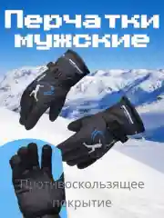 Перчатки мужские зимние, разные цвета/ Перчатки спортивные теплые с декоративным ремешком