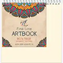 Блокнот-скетчбук ARTBOOK QUADRO BIG CRAFT 60 листов на металлическом гребне, крафт бумага