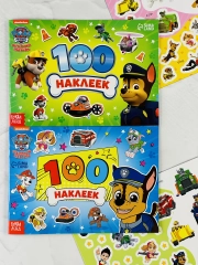 Наклейки Альбом игра 100 Книжка с заданиями для малышей Щенячий патруль Щенки Мультгерои